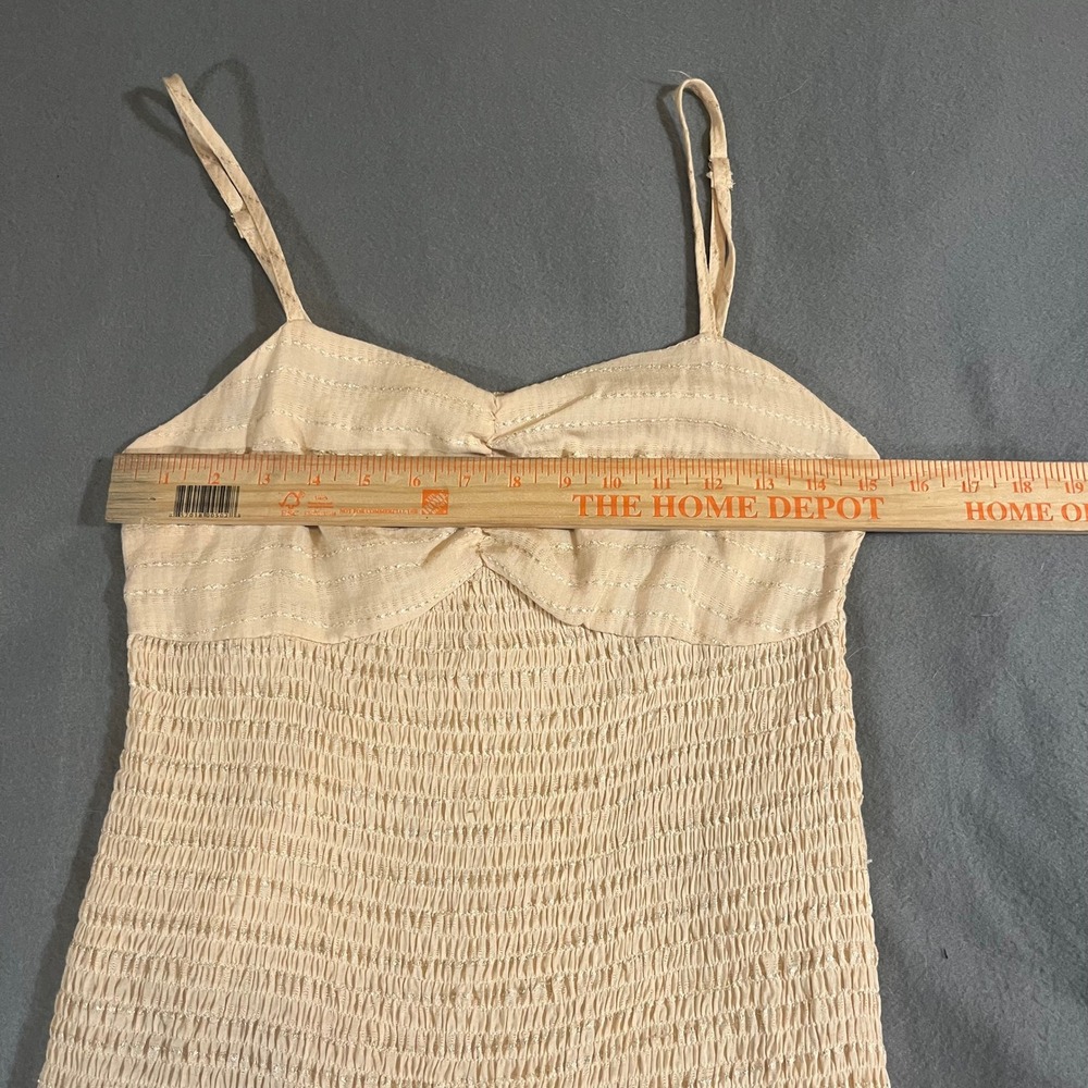 Sage the Label Dress Womens‎ Medium Sleeveless Mini Smocked Ruffle Boho Indie - Picture 3 of 8